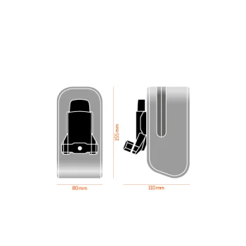 Torebka podsiodłowa Push 42512074600 czarna + baza