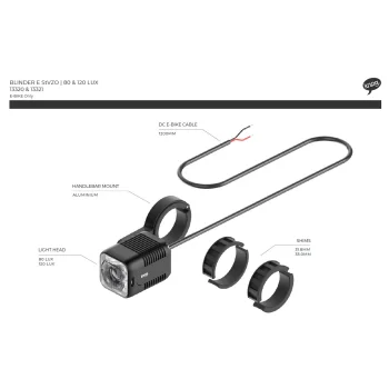 Lampa Knog Blinder E 80 Lux StVZO przód