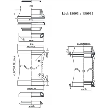 Stery Force zintegrowane ahead Alu 1 1/8