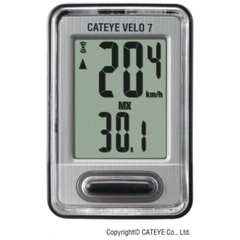 Licznik Cateye Velo 7 CC-VL520 czarno-szary