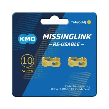 Spinka łańcucha KMC Ti-N Gold 10rz