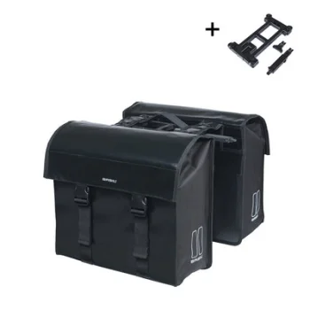 Sakwy Basil Urban Load MIK czarny, 48-53 ltr