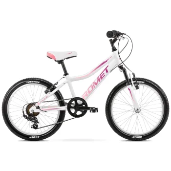 Rower Romet Jolene 20 KID 2 10" S  biał-fiol-róż