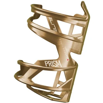 Uchwyt na bidon Elite Prism Carbon lewy złoty
