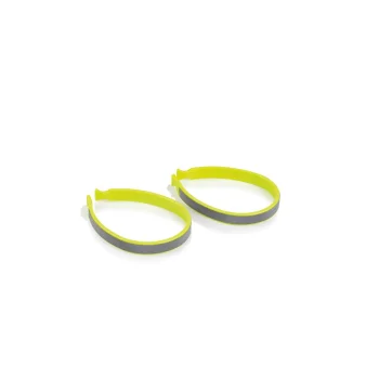 Zestaw klipsów odblaskowych do spodni XLC neon