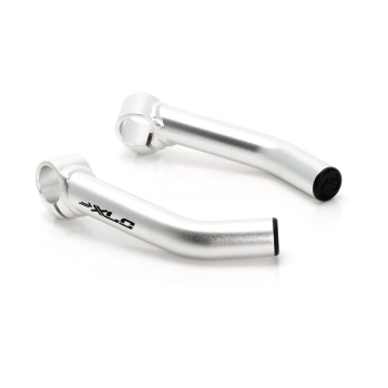 Rogi XLC BE-01 Bar-Ends, wygięte, srebrne matowe