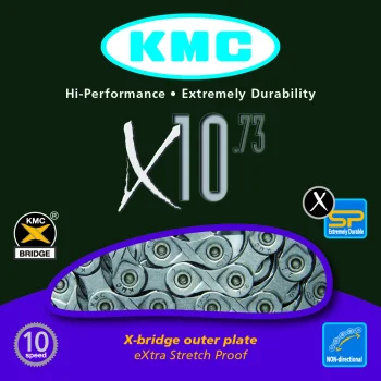 Łańcuch 10-biegowy KMC X10.73 / 1/2"x11/128"