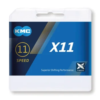 Łańcuch KMC X11 11rz srebrno-czarny