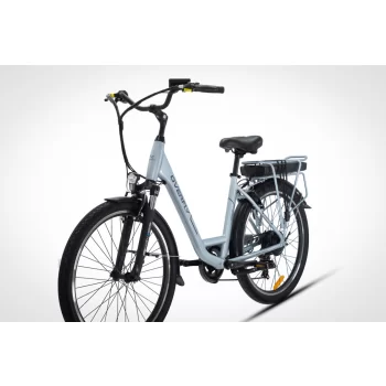 Rower elektryczny Overfly Grace 26 srebrny12,8 Ah