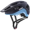 Kask rowerowy UVEX React 56-59 cm. czarny-błekit