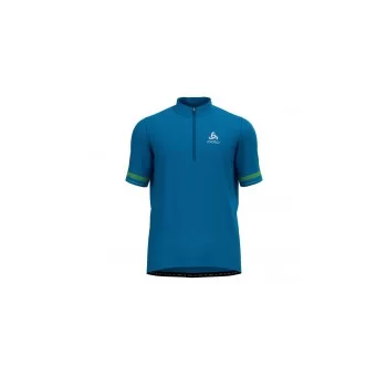 Koszulka męska tech. Odlo 1/2 zIp blue L