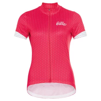 Koszulka damska Odlo S/S pink/white L