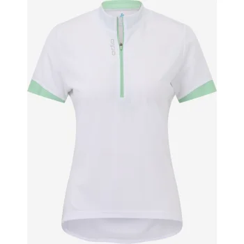 Koszulka damska Odlo S/S white/green S