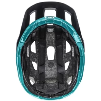 Kask rowerowy UVEX React 52-56 cm. czarny-turkus
