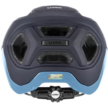 Kask rowerowy UVEX React 52-56 cm. czarny-błekit