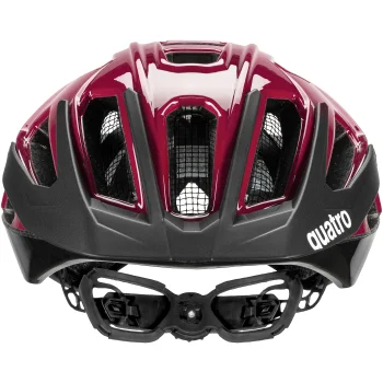 Kask rowerowy Uvex Quatro 52-57 cm. czerw-czarny