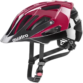 Kask rowerowy Uvex Quatro 56-61 cm. czerw-czarny