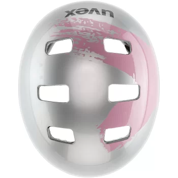 Kask Uvex Kid 3 (51-55) srebrny/róż