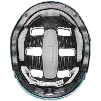 Kask Uvex Kid 3 (51-55) srebrny/turkus