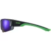 Okulary Uvex Sportstyle 215 black green (S3) 8-18%