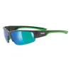 Okulary Uvex Sportstyle 215 black green (S3) 8-18%