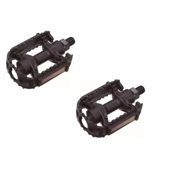 Pedały Kids tworzywo, ślizgi, oś 1/2", czarne