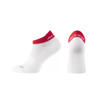 Skarpetki kolarskie Logo, biało-czerwone XL(45-46)