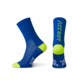 Skarpetki Hero, niebieskie-żólte fluo M 39-41