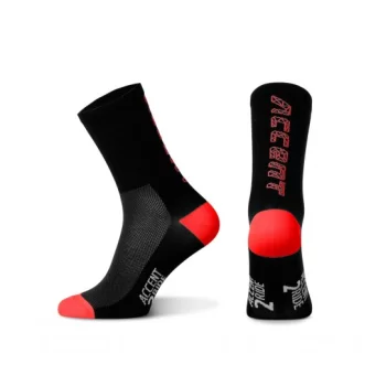 Skarpetki Hero, czarno-czerwone XL 45-46