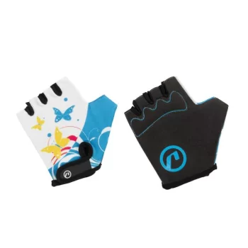 Rękawiczki dziecięce Daisy, biało-niebieskie, XS