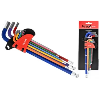Zestaw kluczy imbusowych PROX- 9 szt. multikolor