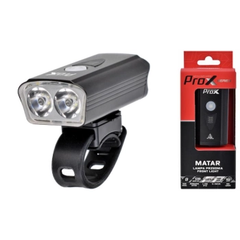 Lampa przód Prox Matar 900Lm 2800mAh, USB-C