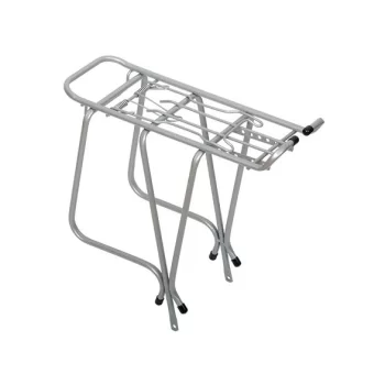 Bagażnik regul. 26-28" pod sakwy srebrny