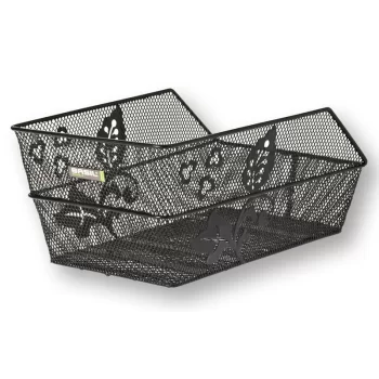 Kosz Basil Cento Flower na bagażnik czarny