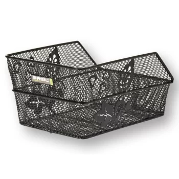Kosz na tylny bagażnik Basil Cento Flower S+,czarn