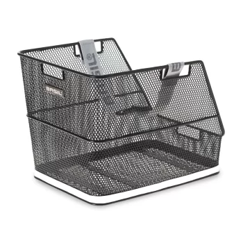 Kosz na tylny bagażnik Basil Class stalowy czarny