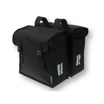 Sakwa miejska podwójna Basil Mara XXL 47L czarna