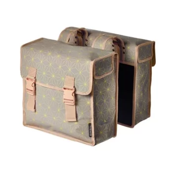 Sakwa miejska podwójna Basil Star Double 35L szara