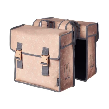 Sakwa miejska podwójna Basil Star Double 35L różow