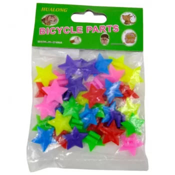 Koraliki na szprychy KNS02 PVC;36szt;Gwiazdki