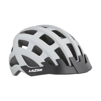 Kask Lazer Comp DLX Mat White 54-61 + siatka + LED
