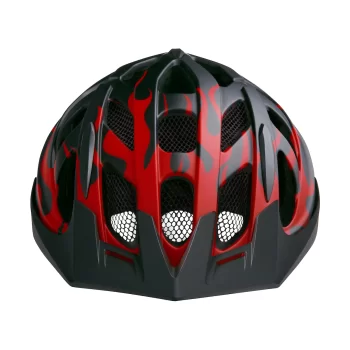 Kask Lazer J1 CE-CPSC Matte Big Flames +net +led