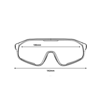 Okulary Bolle Shifter White Shiny - Brown Blue