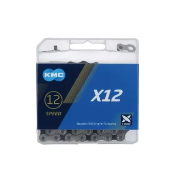 Łańcuch 12-bieg. KMC X12 Silver/Black 1/2"x11/128"