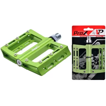 Pedały Prox Stig zielone alu platforma piny CR-MO