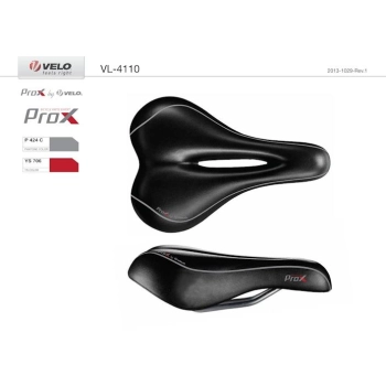 Siodło ProX VL-4110 D2 Zone Full Cut Gel czarne