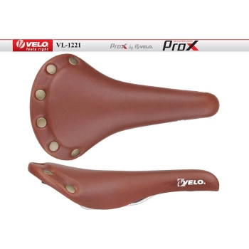 Siodło ProX VL-1221 Fix Bike Zone Cut brązowe