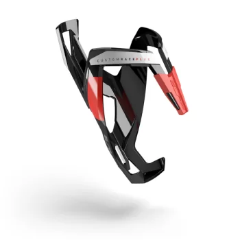 Koszyk bidonu Elite Custom Race+ czarno-czerwony