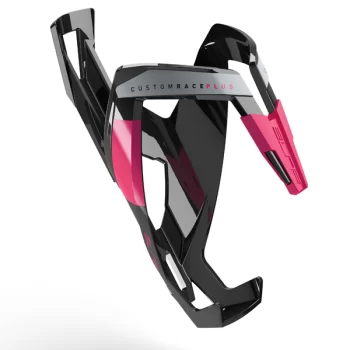 Koszyk bidonu Elite Custom Race+ czarno-różowy