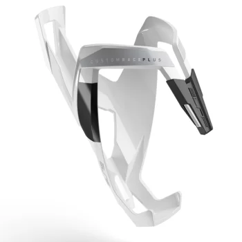 Koszyk bidonu Elite Custom Race+ biało-czarny